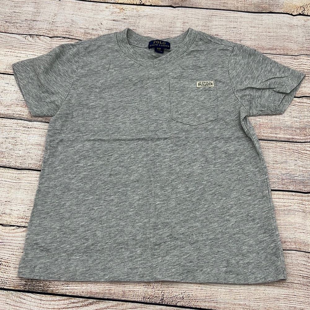 Ralph Lauren Grey Shirt with Pocket Sz 4T